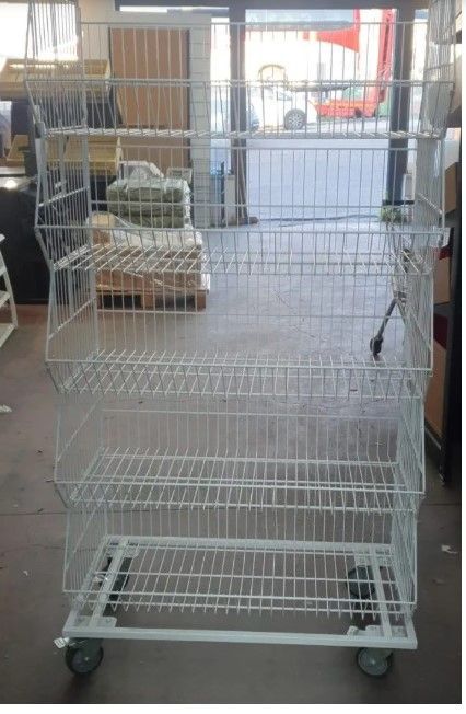 סלסלת תצוגה + גלגלים קטנים (עומק 40 רוחב 90 סמ') עודפים
