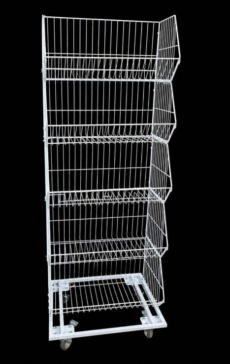 #2030 סלסלת תצוגה סטנד 5 תאים (60 סמ')