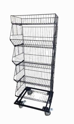 #2031 סלסלת תצוגה סטנד  5 תאים (90 סמ')