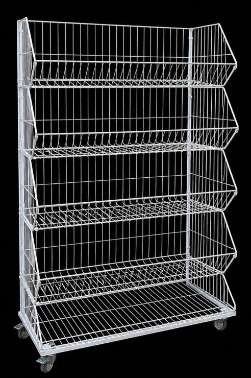 #2031 סלסלת תצוגה סטנד  5 תאים (90 סמ')