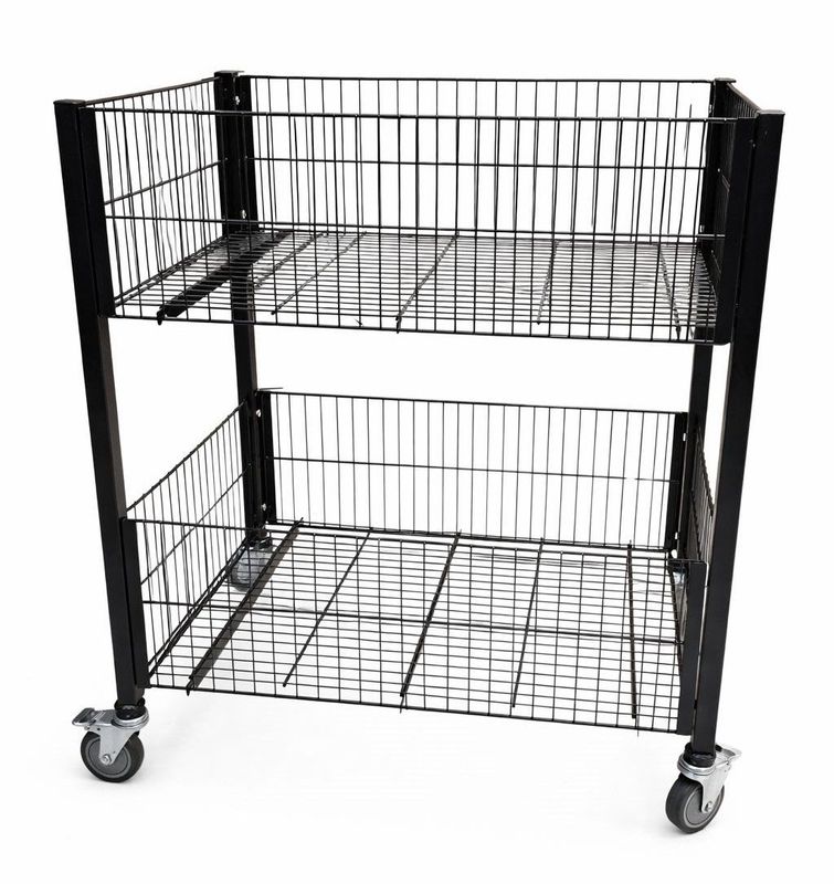 215771 סל תצוגה עם גלגלים (חבית כפול)