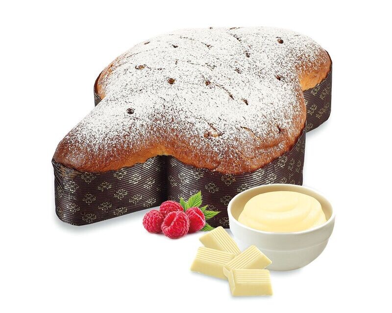 Colomba  CREMA CIOCCOLATO BIANCO E LAMPONI  1000g
