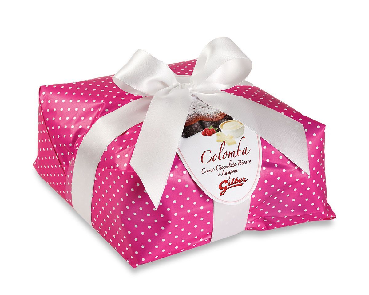 Colomba  CREMA CIOCCOLATO BIANCO E LAMPONI  1000g