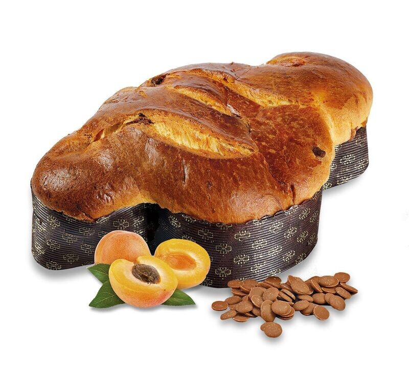 Colomba ALBICOCCA e GOCCE DI CIOCCOLATO AL LATTE