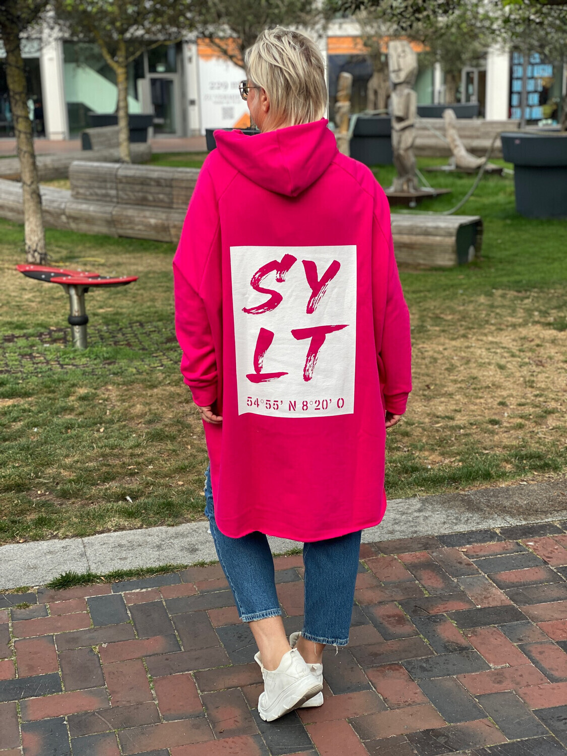 Premium Sylt Sweater fuxia