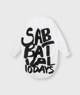 10 Days oversized shirt sabatical white