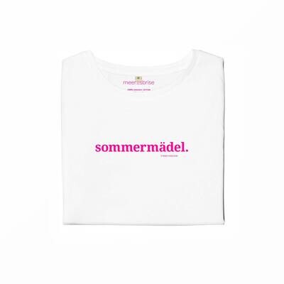 T-Shirt &quot;Sommermädel&quot; weiß/pink