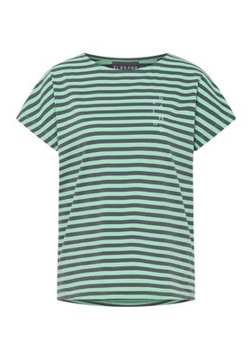Elbsand Selma T-Shirt spearmint+charcoal Stripe