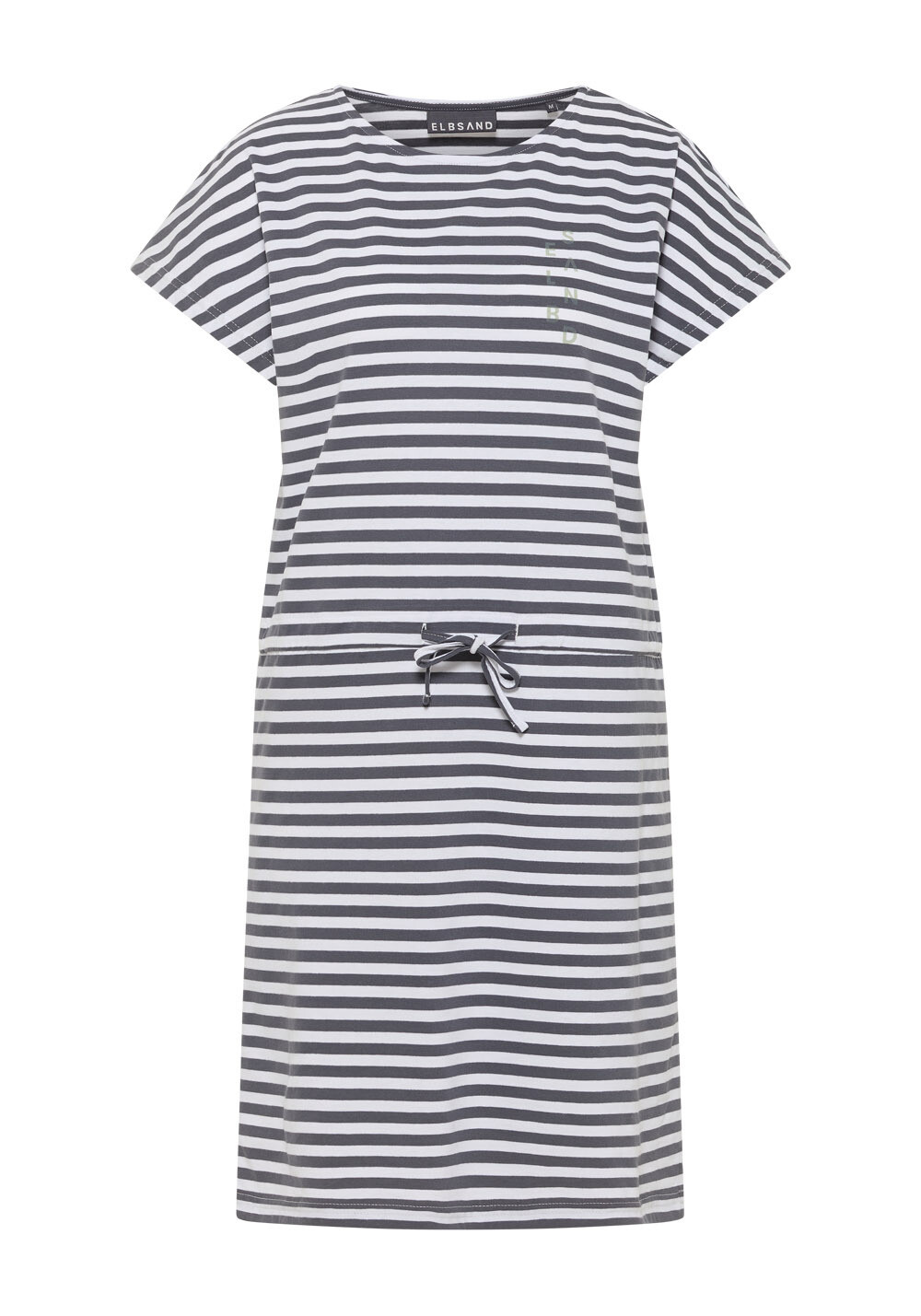 Elbsand Sellvie Shirtdress charcoal+bright white stripe, Größe: S