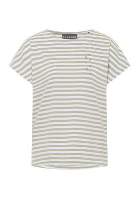 Elbsand Selma T-Shirt khaki+bright white