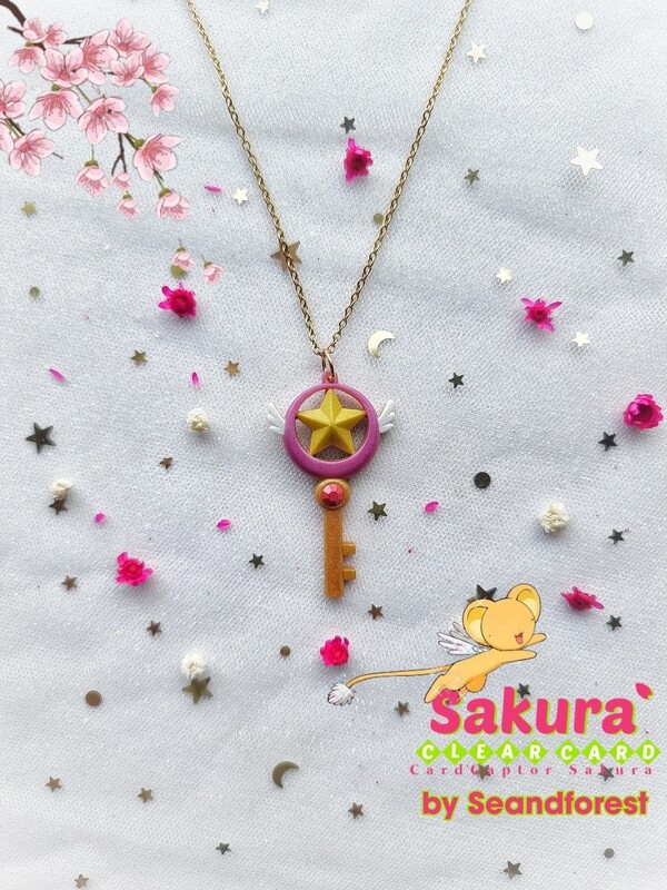 Collar o llavero Start Key Sakura
