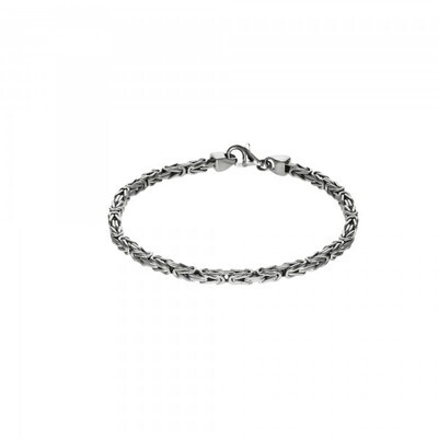 Panzer Armband 925/- Sterling Silber 3mm