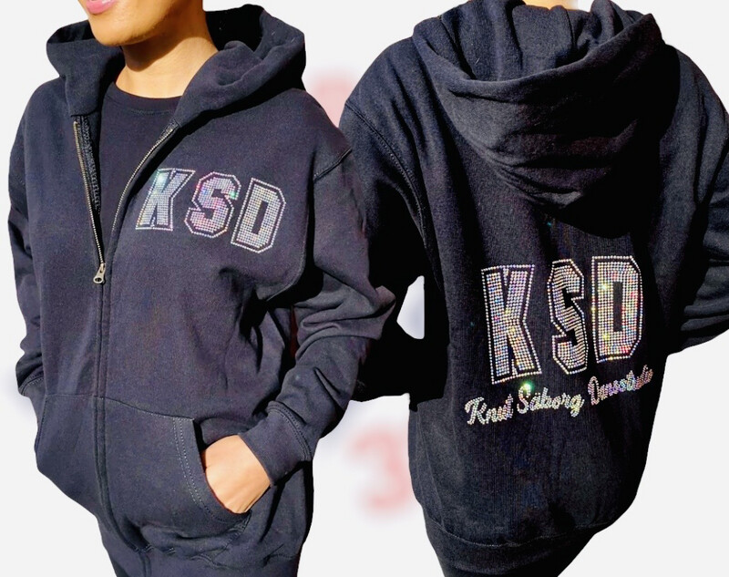 KSD Diamanté Zip Hoodie