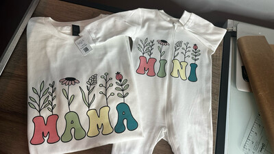 Mama Mini T-Shirt and Sleeper Set