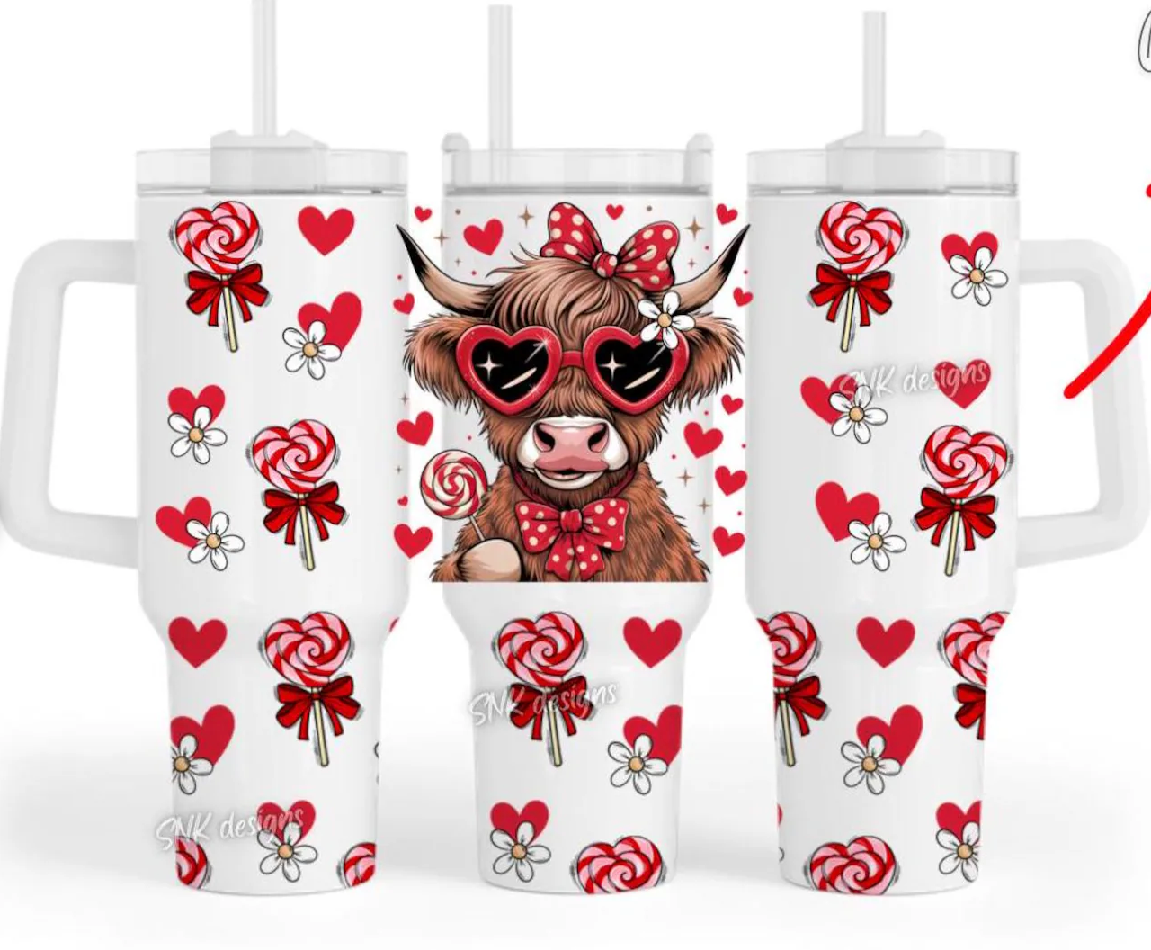 Valentine Themed 40oz Tumbler