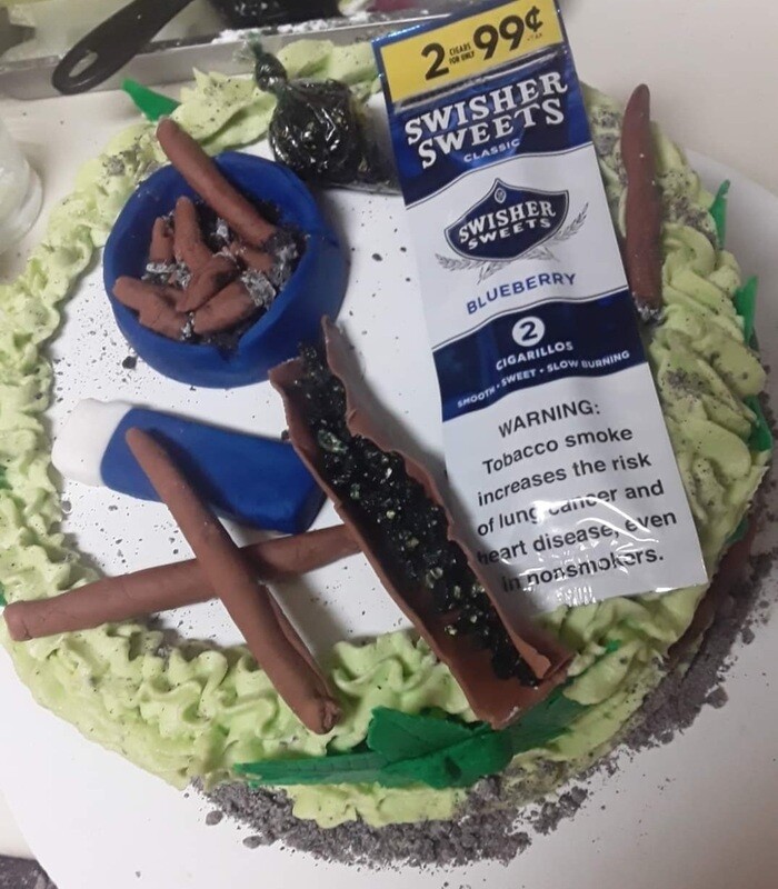 Smoke Tray Cake