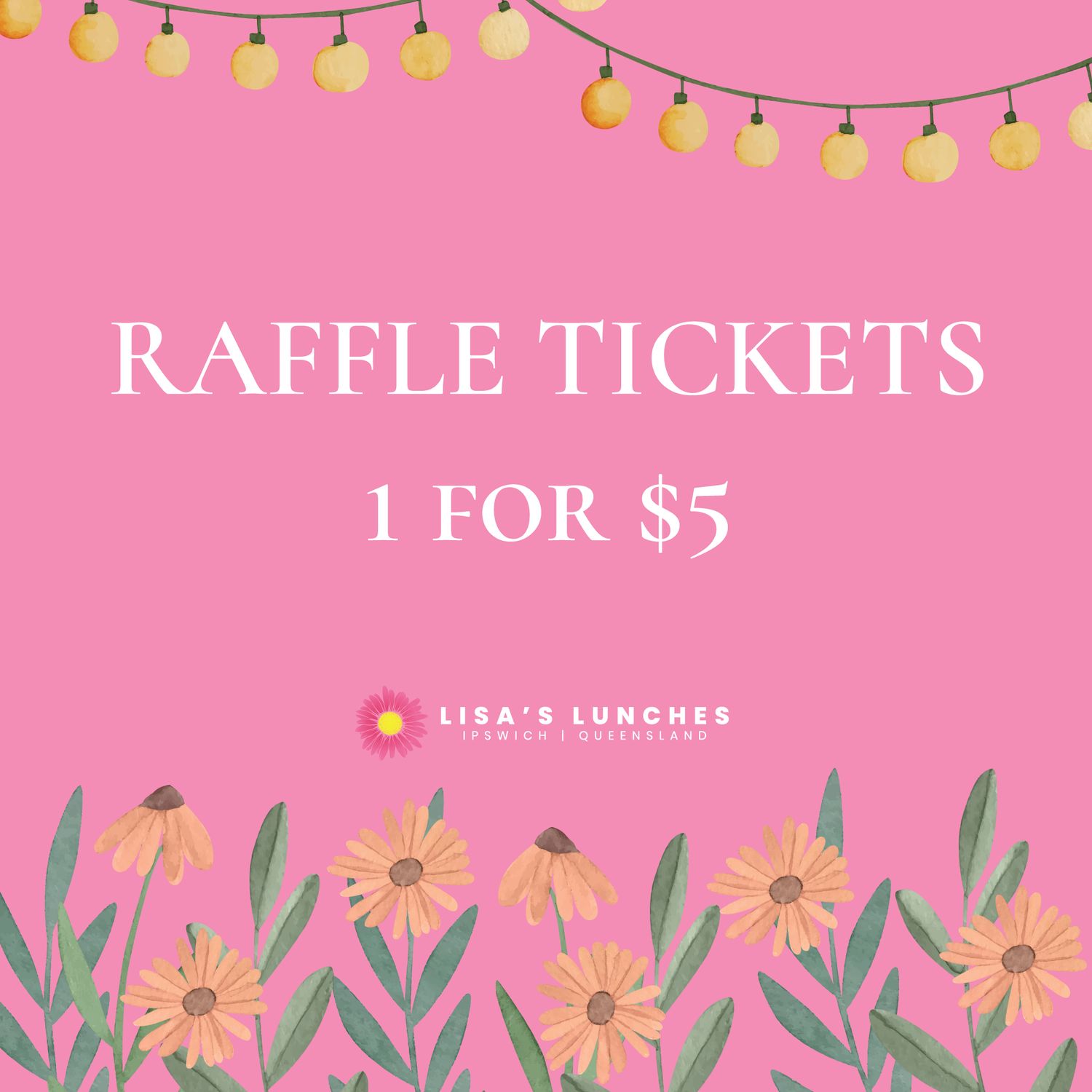 Tea Party Multi-Draw Raffle Tickets 1 for $5