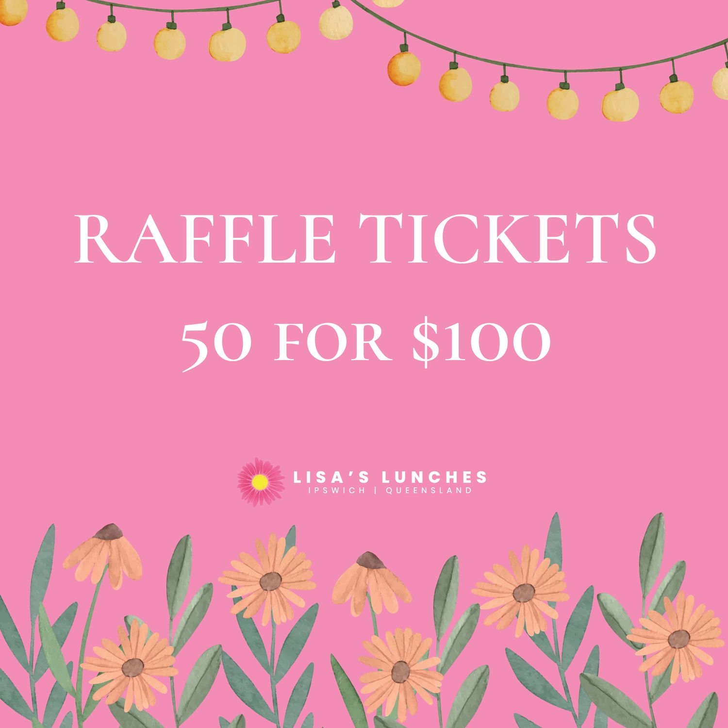 Tea Party Multi-Draw Raffle Tickets 50 for $100
