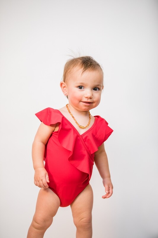 Red Hero Baby one piece
