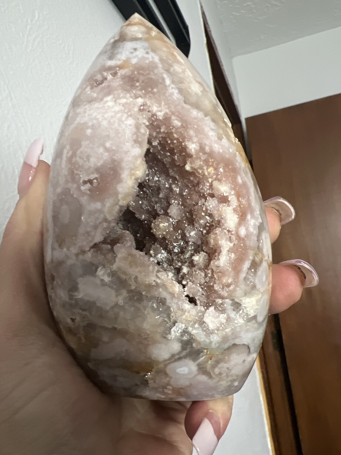Pink flower amethyst Juzy free form