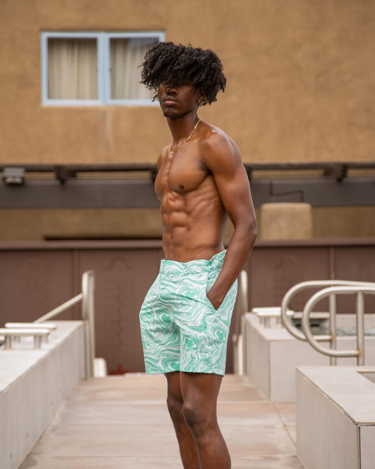 Turquoise haze Board Shorts