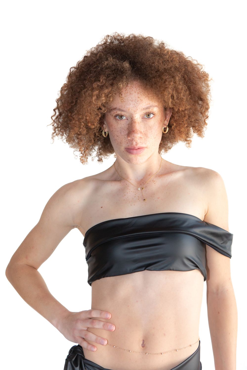 Asymetrical Off the Shoulder Bikini Top