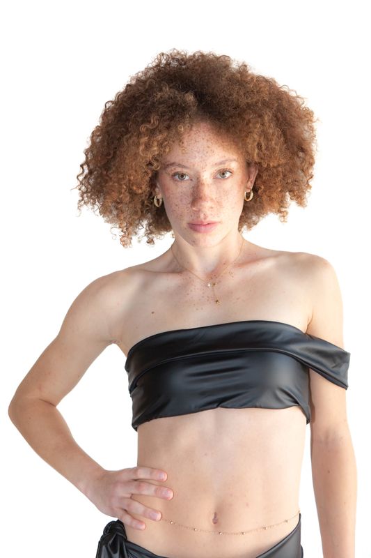 Asymetrical Off the Shoulder Bikini Top