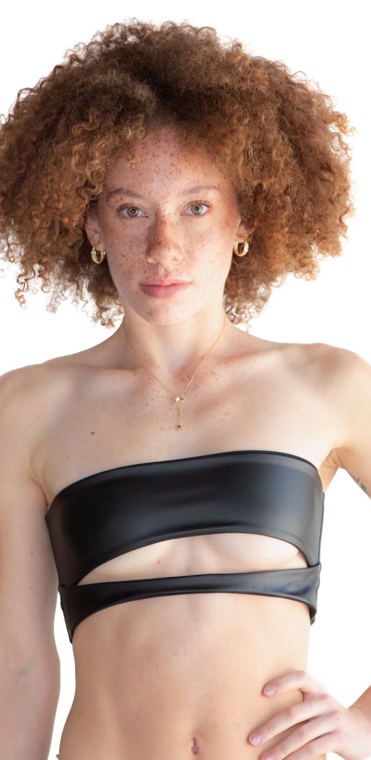 Bandeau Cut-out Bikini Top