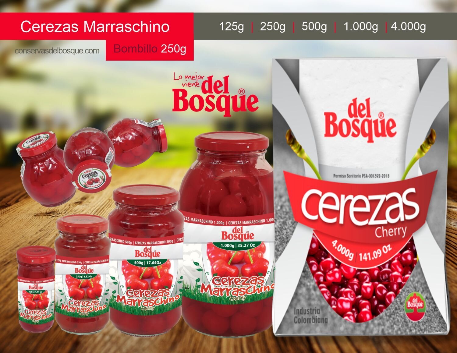 Cerezas del bosque 125g
