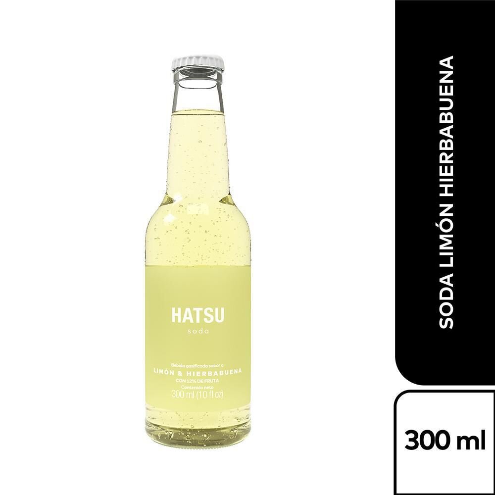 Hatsu soda limon y hierba buena