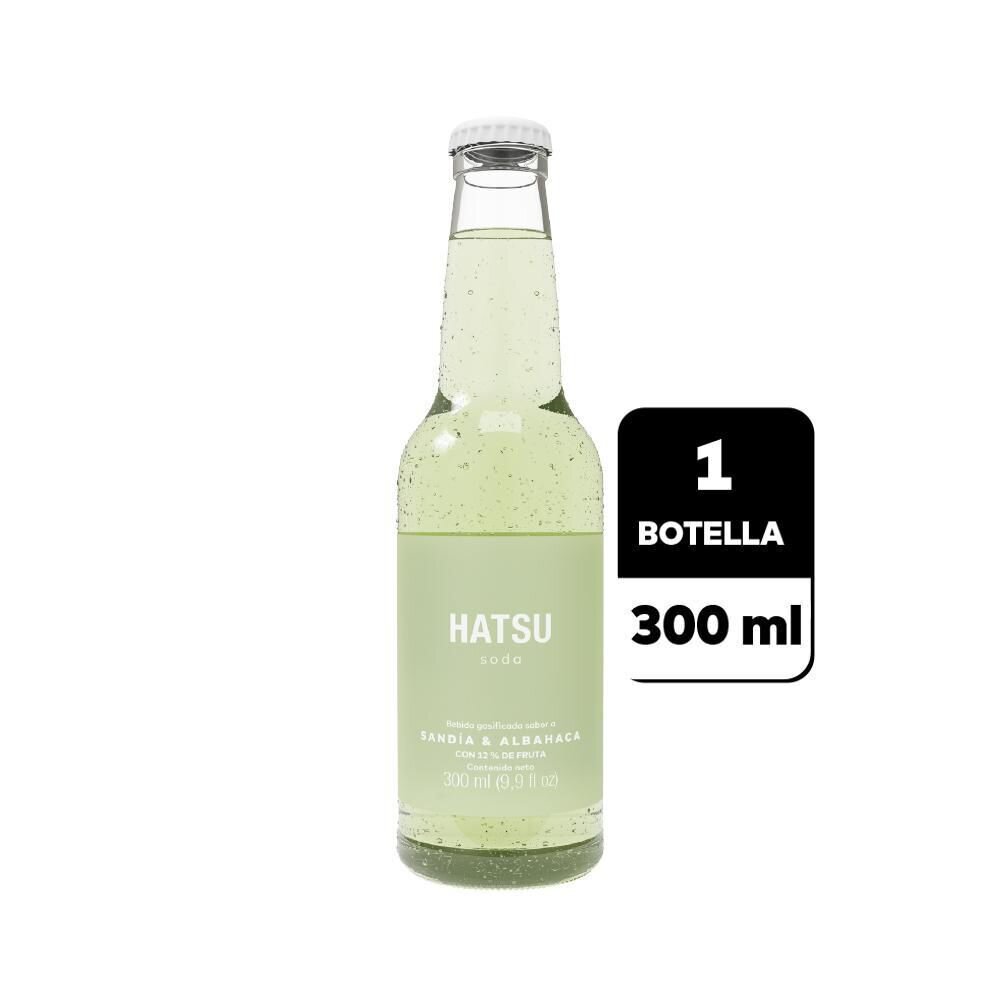 Hatsu soda sandia y albaca