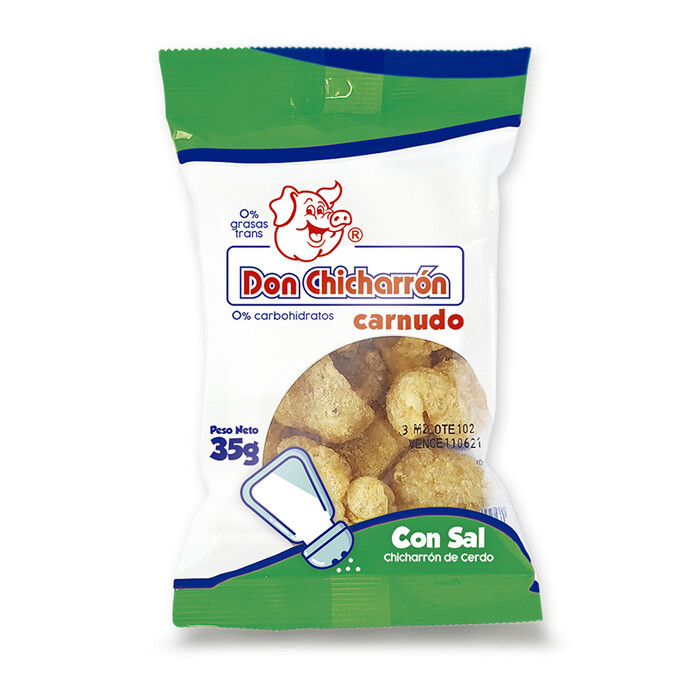 Don chicharron carnudirocon sal 35g