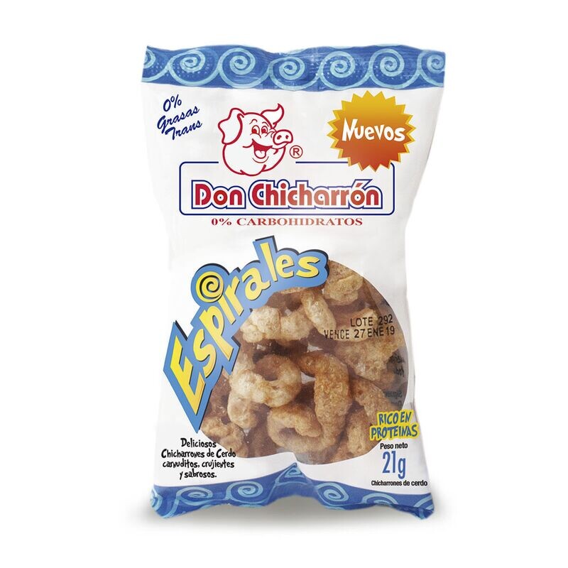 Don chicharron picante espiral 21g