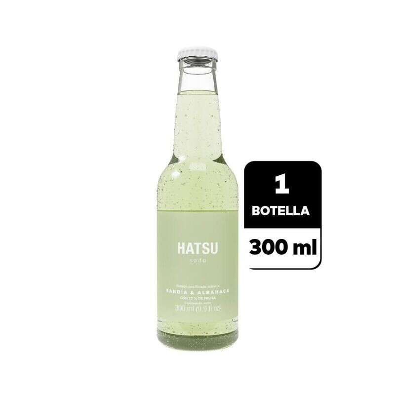 Hatsu soda sandia y albaca