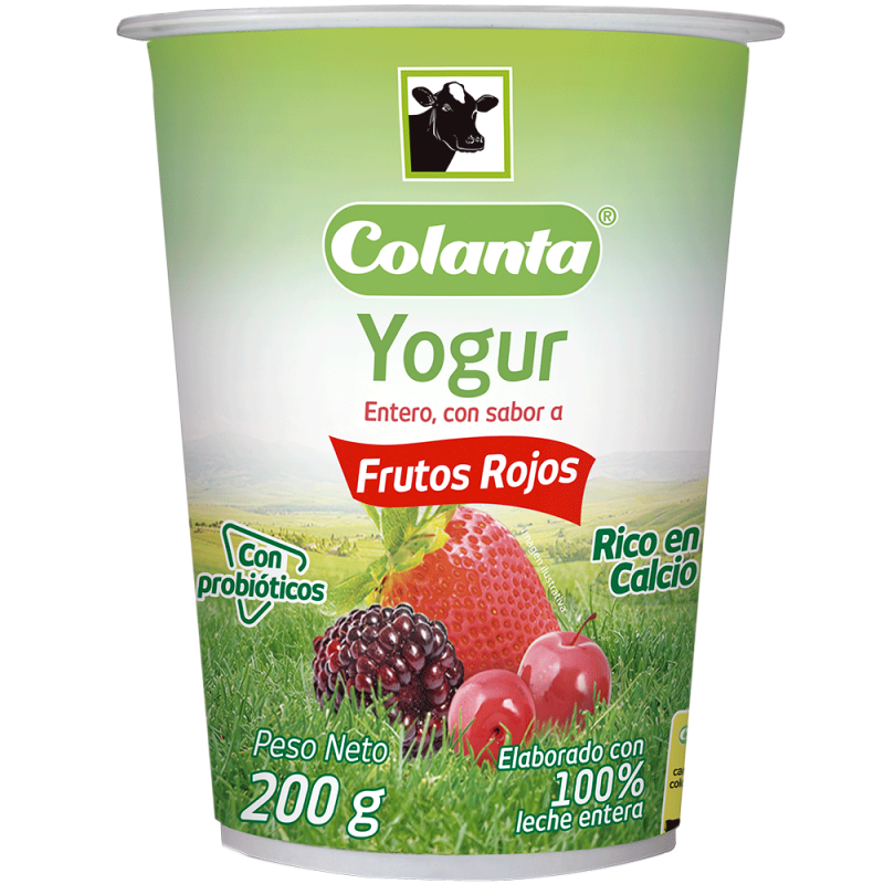 Yogurt frutos rojos 150 gr
