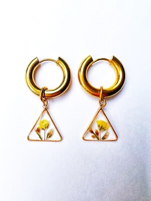 PRIMAVERA - Earrings gold/triangle