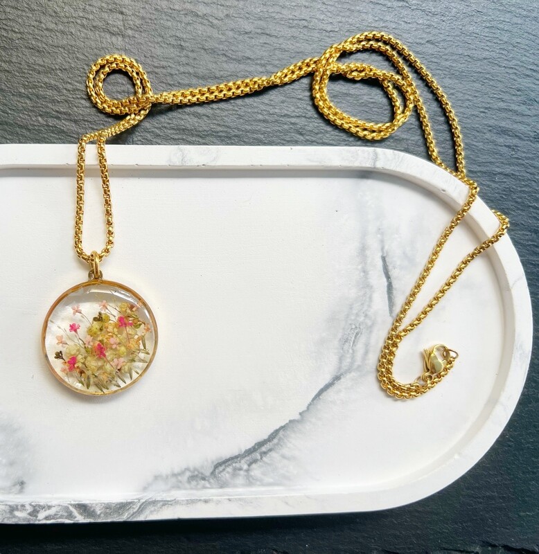 IT&#39;S SPRING &quot;Colourful Flowers&quot; Necklace gold/silver