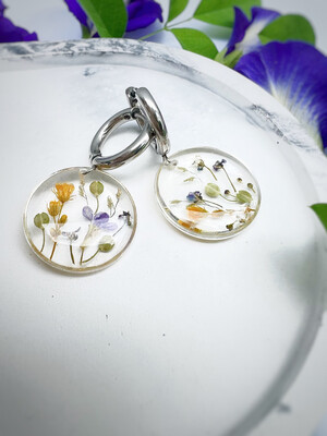 FLOWER MEADOW Earrings - silver
