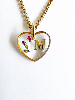 Initials Necklace - Corazon - gold
