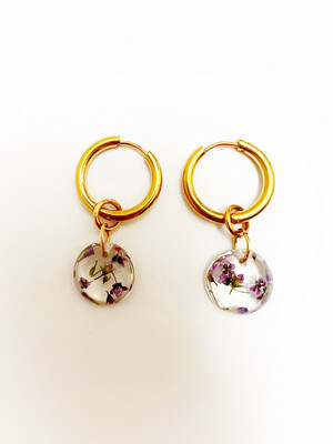 PRIMAVERA "medium" - Earrings III - gold/silver