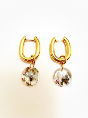 PRIMAVERA "large" - Earrings III - gold/silver