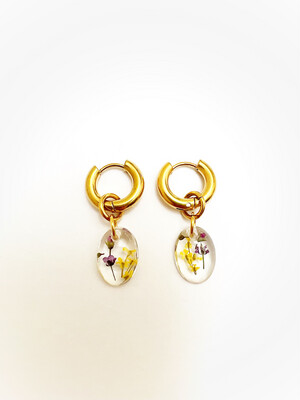 PRIMAVERA "tiny" - Earrings II - gold/silver