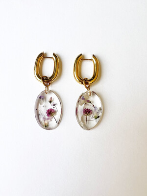 PRIMAVERA "large" - Earrings IV - gold/silver