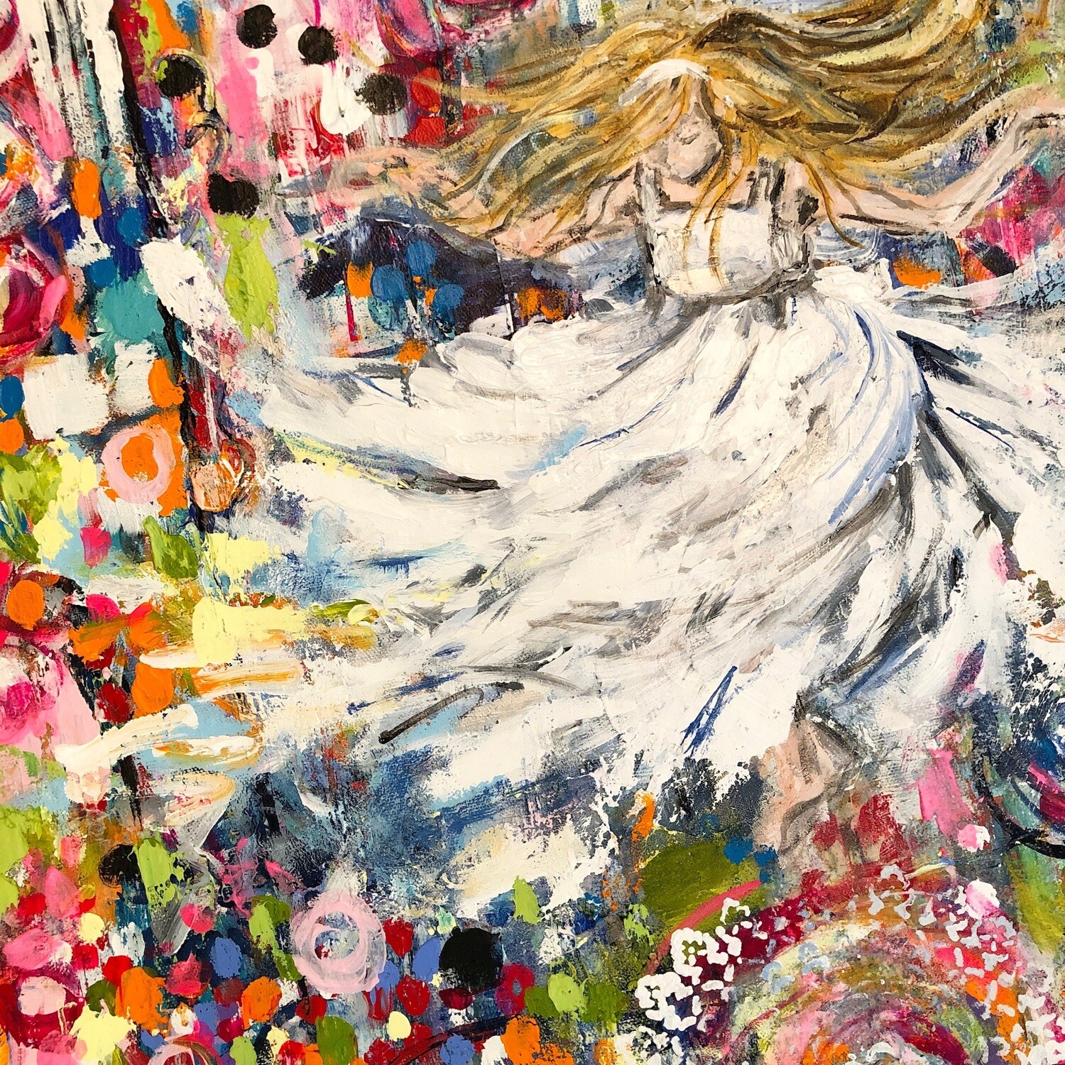 Print | Little Girl Spinning