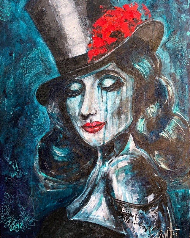 Print | Diva in Top Hat