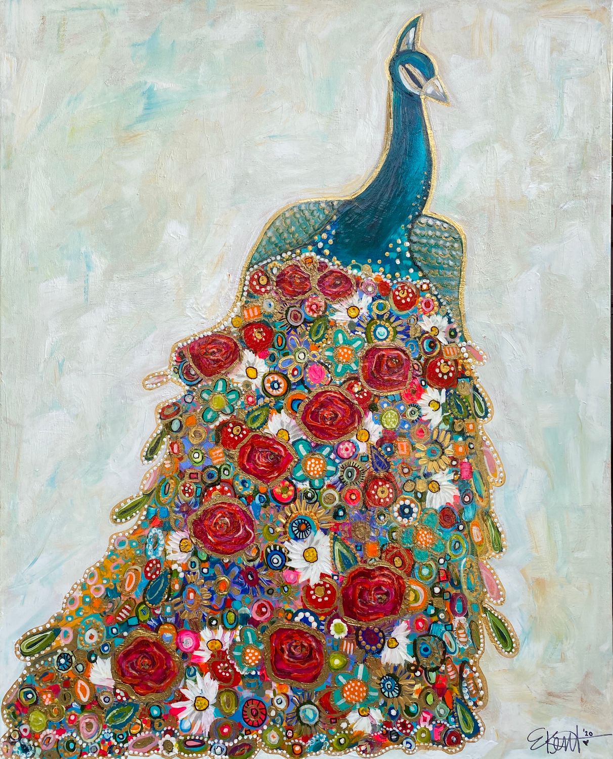 Floral Peacock