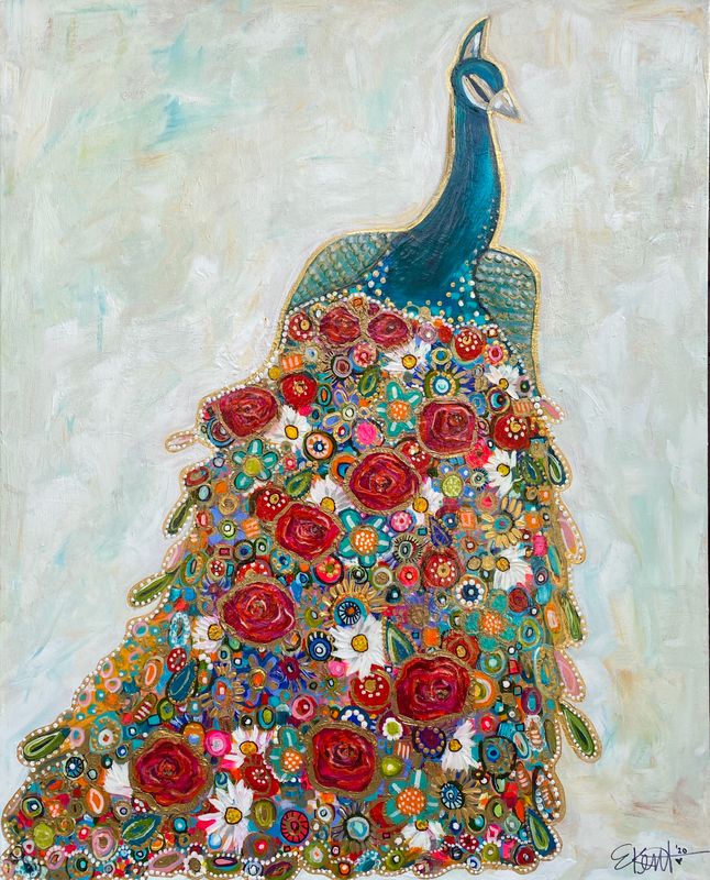 Floral Peacock