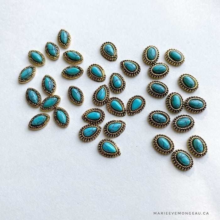 Bijoux Vintage / Aqua or