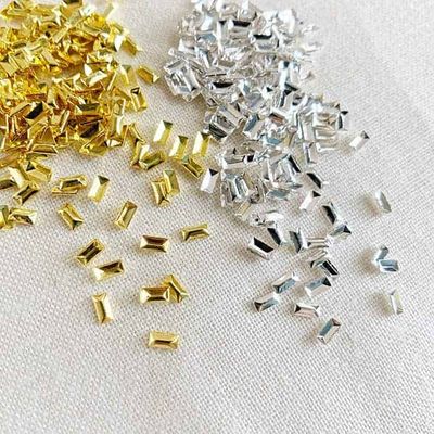 Bijoux Métal / Rectangle mini or