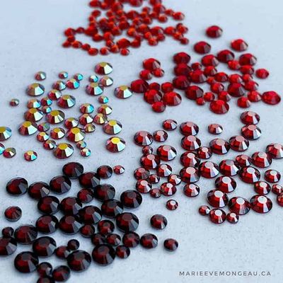 Diamants Rouge Bordeau